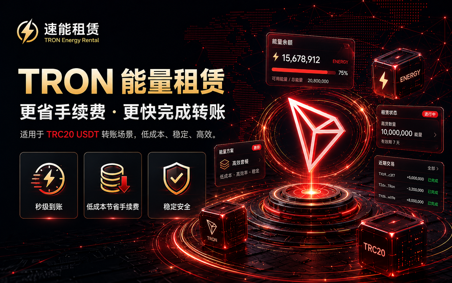 TRX能量租赁平台模板